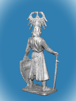 Картинка 314. Оловянный солдатик Рейнмар фон Цветер. Германия, 13 век, 54 мм  от магазина Масштаб