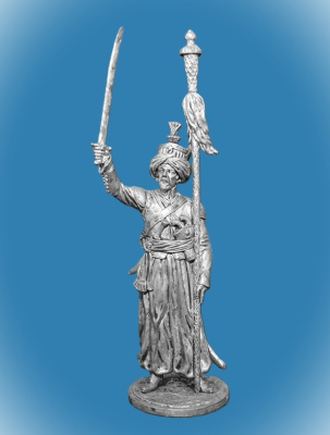 Картинка NAP-073 Оловянный солдатик Мамелюк с бунчуком. Франция, 1806-14 гг., 54 мм  от магазина Масштаб