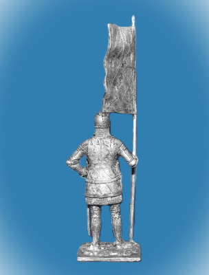 Картинка 145. Оловянный солдатик Жан де Монтагю, сэр Сомбернон. Бургундия, 14 в., 54мм  от магазина Масштаб