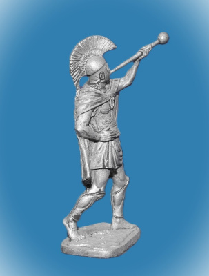 Картинка 207. Оловянный солдатик Греческий трубач, 5 век до н.э., 54мм  от магазина Масштаб