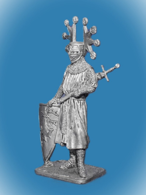 Картинка 326. Оловянный солдатик Ульрих фон Зингенберг. Германия, 13 век, 54 мм  от магазина Масштаб