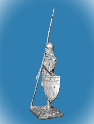 Картинка 134. Оловянный солдатик Французский городской ополченец, 1370 г., 54мм  от магазина Масштаб