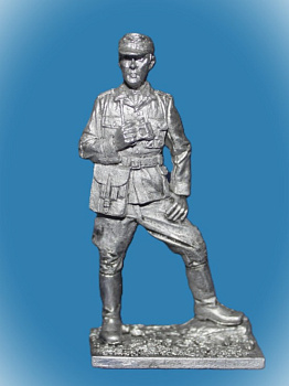 Картинка 064. Оловянный солдатик Офицер Вермахта в Тунисе, 1943 г., 54мм  от магазина Масштаб