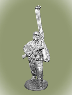 Картинка WWII-053 Автоматчик лыжных батальонов Красной Армии, 1941-44 гг. СССР  54 мм  от магазина Масштаб