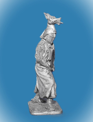 Картинка 323. Оловянный солдатик Дитмар дер Сетцер. Германия, 13 век, 54 мм  от магазина Масштаб