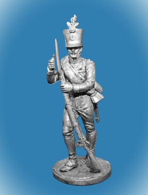 Картинка NAP-040 Фузилёр 4-го пехотного (немецкого) полка Хох унд Дойчмейстер. Австрия, 1809-14 гг.. 54 мм  от магазина Масштаб