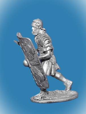 Картинка 116. Оловянный солдатик Легионер II легиона Августа. Рим, 1 век н.э., 54мм  от магазина Масштаб