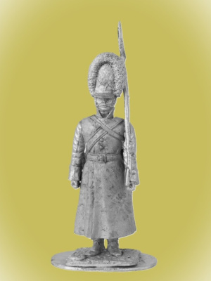 Картинка P-154 Рядовой лейб-гвардии Преображенского полка, 1802-1805 гг., 54 мм, металл  от магазина Масштаб