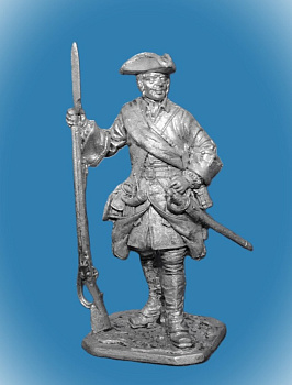 Картинка 282. Оловянный солдатик Фузилер армии Петра 1, 54 мм  от магазина Масштаб