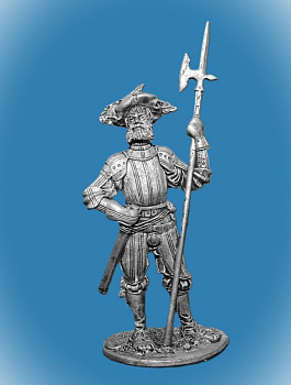 Картинка 009. Оловянный солдатик Ландскнехт. Германия, 1520 год  от магазина Масштаб