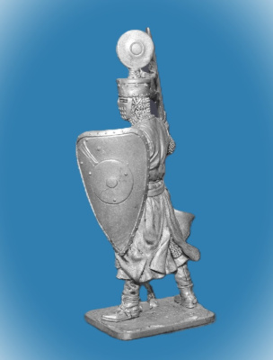 Картинка 337 Оловянный солдатик Рыцарь-миннезингер фон Кюренберг, 12 век, 54 мм  от магазина Масштаб
