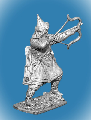 Картинка Horde-02 Оловянный солдатик Монгольский лучник, 13 век, 54 мм.  от магазина Масштаб