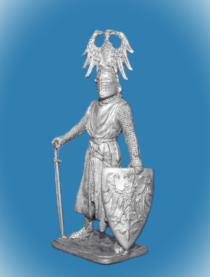 Картинка 314. Оловянный солдатик Рейнмар фон Цветер. Германия, 13 век, 54 мм  от магазина Масштаб