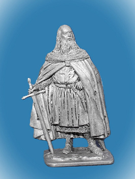 Картинка 196. Оловянный солдатик Жак де Моле, магистр ордена тамплиеров, 1244-1314 гг., 54мм  от магазина Масштаб