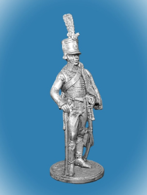 Картинка NAP-057 Оловянный солдатик Вахмистр 4-го гусарского полка Дестен-Гомбурга 1805-15 гг, 54 мм  от магазина Масштаб