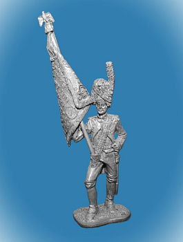 Картинка 049. Оловянный солдатик Орлоносец 1-го полка пеших гренадер гвардии Франция 1812, 54мм  от магазина Масштаб