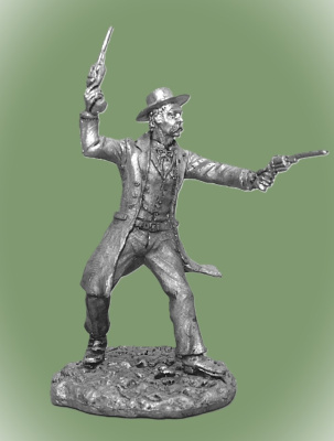 Картинка West01 Оловянная миниатюра Легенды Дикого Запада, Wyatt Earp- американский герой, 54 мм  от магазина Масштаб