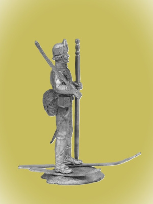 Картинка P-551 Оловянная фигура Датский лыжник-егерь, 1808 г, 54мм  от магазина Масштаб
