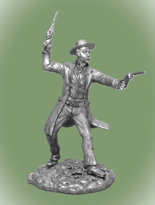Картинка West01 Оловянная миниатюра Легенды Дикого Запада, Wyatt Earp- американский герой, 54 мм  от магазина Масштаб