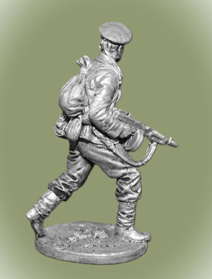 Картинка WWII-034 Краснофлотец с п-п Томпсон. Сев. флот, 1941-43 гг. СССР  54 мм.  от магазина Масштаб
