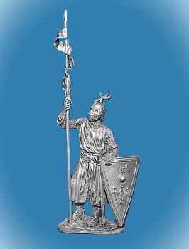 Картинка 112. Оловянный солдатик Западноевропейский рыцарь, конец 12–нач.13 в, 54мм  от магазина Масштаб