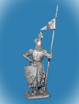 Картинка 154. Оловянный солдатик Итальянский рыцарь, конец 13 в, 54мм  от магазина Масштаб