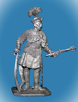 Картинка 261. Оловянный солдатик Ротмистр гусарской хоругви. Речь Посполитая, нач. 17 в., 54мм  от магазина Масштаб