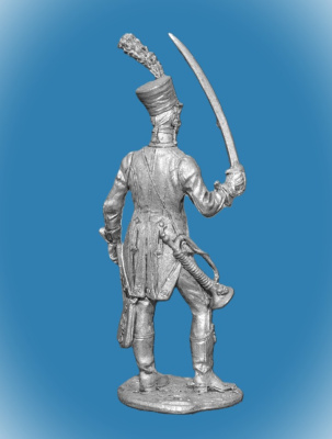 Картинка 113. Оловянный солдатик Трубач 5-го гусарского полка. Франция,1812 г., 54мм  от магазина Масштаб