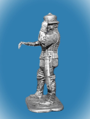 Картинка 252. Оловянный солдатик Артиллерист с пальником, 16 в, 54мм  от магазина Масштаб