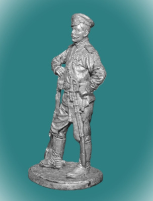 Картинка WWI-4 Оловянный солдатик Рядовой драгунского полка. Россия, 1914-18гг.., 54мм  от магазина Масштаб