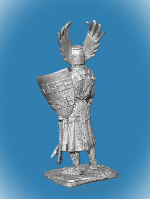 Картинка 311.Оловянный солдатик Вальтер фон Метце. Германия, 13 век, 54 мм  от магазина Масштаб