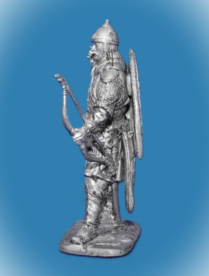 Картинка 199. Оловянный солдатик Русский лучник, 14-15 вв., 54мм  от магазина Масштаб