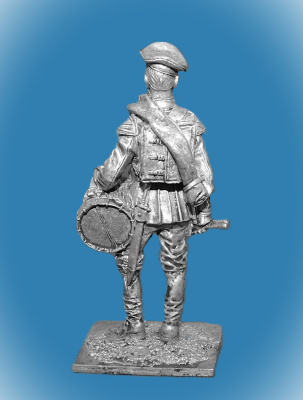 Картинка 032. Оловянный солдатик Барабанщик лейб-гвардии Павловского полка 1884, 54мм  от магазина Масштаб