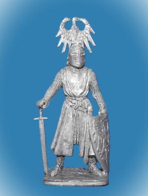 Картинка 314. Оловянный солдатик Рейнмар фон Цветер. Германия, 13 век, 54 мм  от магазина Масштаб