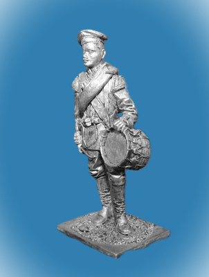 Картинка 032. Оловянный солдатик Барабанщик лейб-гвардии Павловского полка 1884, 54мм  от магазина Масштаб