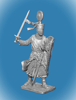 Картинка 337 Оловянный солдатик Рыцарь-миннезингер фон Кюренберг, 12 век, 54 мм  от магазина Масштаб