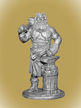 Картинка H&L03 Оловянный солдатик Кузнец  (серия фентези), 54 мм.  от магазина Масштаб