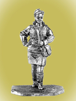 Картинка P-051 Санитарка РККА, 1943-1945 гг., 54 мм, металл  от магазина Масштаб