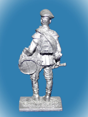 Картинка 032. Оловянный солдатик Барабанщик лейб-гвардии Павловского полка 1884, 54мм  от магазина Масштаб