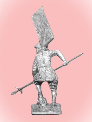 Картинка 138. Оловянный солдатик Асигару. Япония, 1500-1600 гг., 54мм  от магазина Масштаб