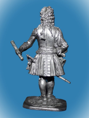 Картинка 253. Оловянный солдатик Генерал- адмирал Франц Лефорт. 1696 г. Россия, 54мм  от магазина Масштаб