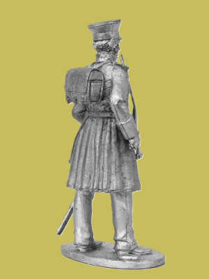 Картинка P-230 Обер-офицер пеших полков Симбирского ополчения, 1812-1813 гг., 54мм  от магазина Масштаб