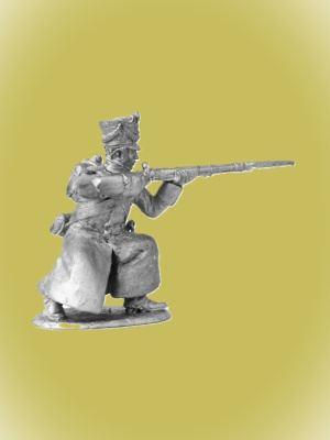 Картинка P-354 Рядовой 40-го егерского полка в шинели, 1812 г. , 54мм  от магазина Масштаб