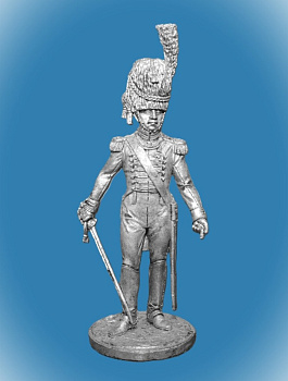 Картинка NAP-033 Оловянный солдатик Офицер гвардейских гренадеров Вестфалия 1809-10 гг., 54мм  от магазина Масштаб