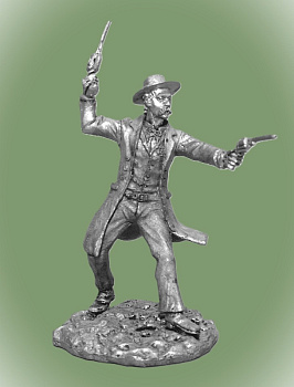 Картинка West01 Оловянная миниатюра Легенды Дикого Запада, Wyatt Earp- американский герой, 54 мм  от магазина Масштаб