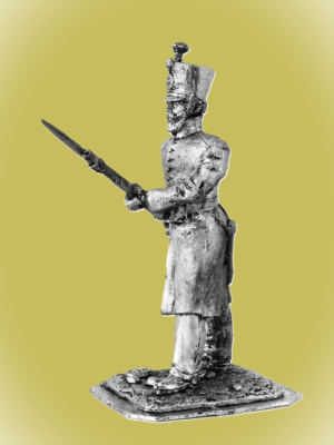 Картинка P-077 Ратник Батальонов Стрелков Земского войска, 1807г.., 54 мм, металл  от магазина Масштаб