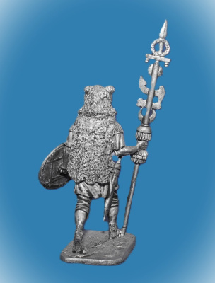 Картинка 263 Оловянный солдатик Сигнифер вспомогательной когорты. Рим, 1-2 вв. н.э., 54 мм  от магазина Масштаб