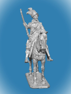 Картинка 091. Оловянный солдатик Европейский конный аркебузир, 1600 г., 54мм  от магазина Масштаб