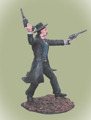 Картинка West01clr Окрашен. оловянная миниатюра Легенды Дикого Запада, Wyatt Earp- американский герой, 54 мм  от магазина Масштаб