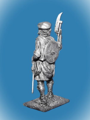 Картинка 014. Оловянный солдатик Шотландский воин, конец 17-нач.18 вв.  от магазина Масштаб